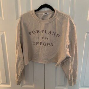 Garage - Portland Oregon Crop Sweatshirt